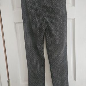 Black Patterned Pants